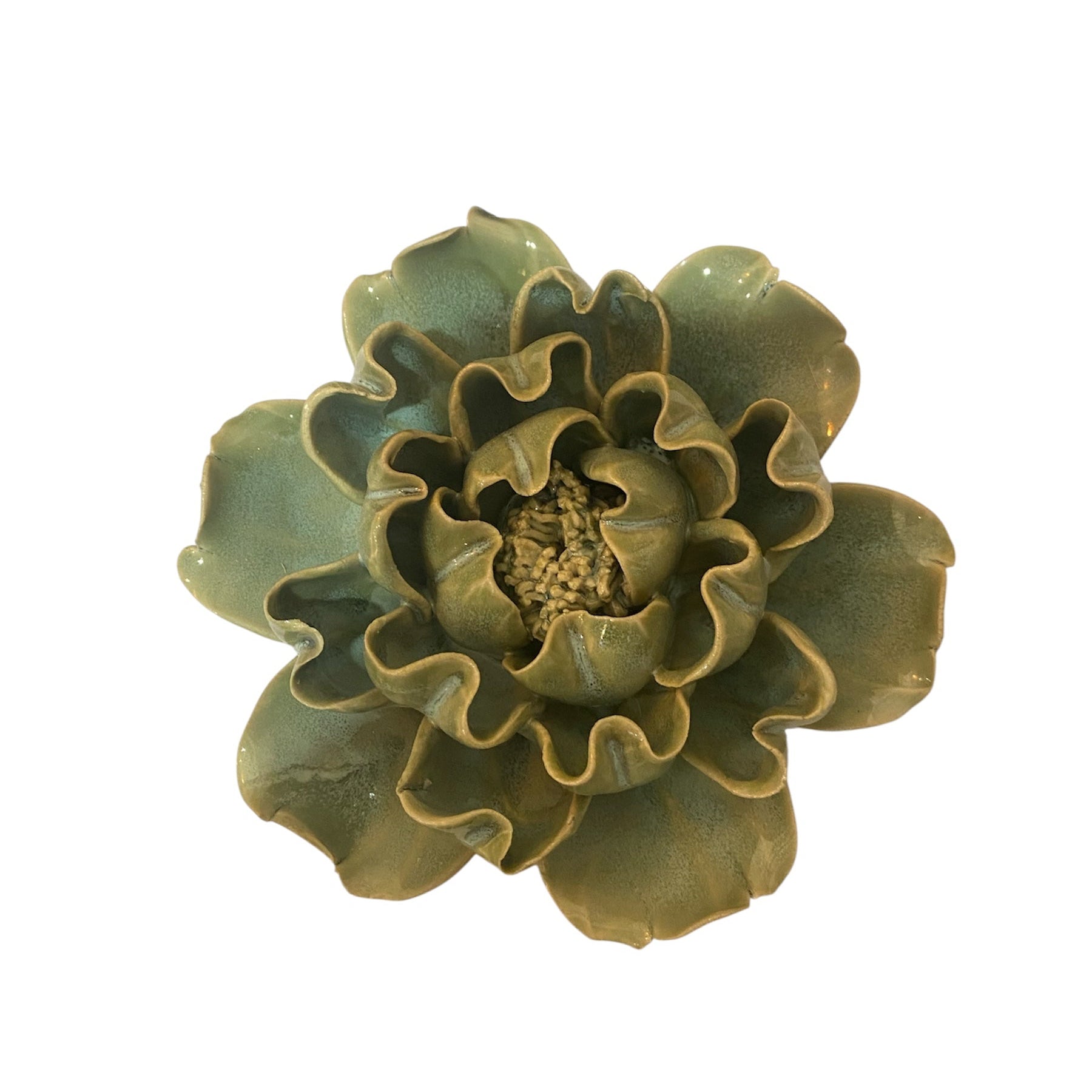 Ceramic Flower - Sage Green