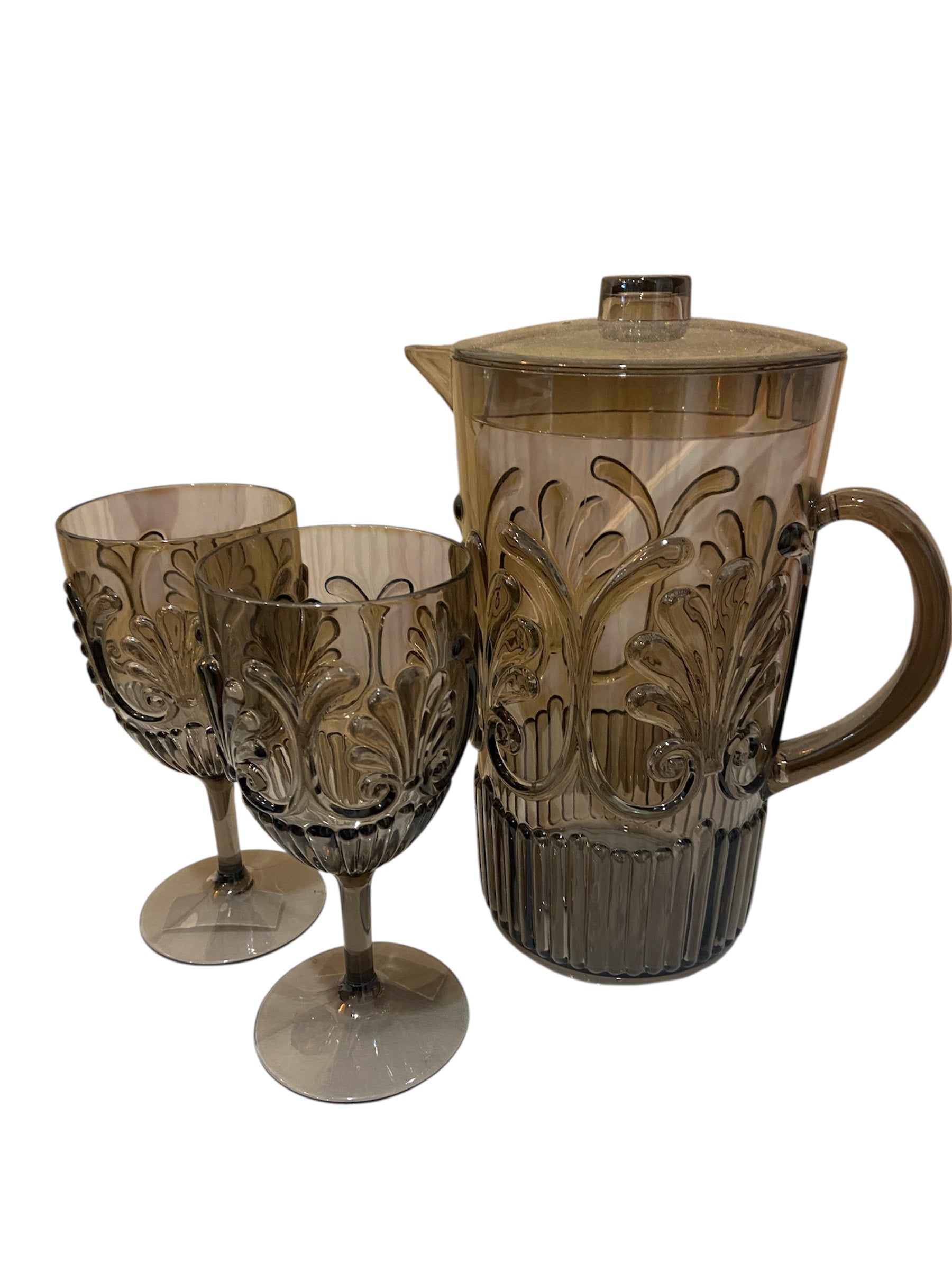 Acrylic Entertainers Glasses and Jug